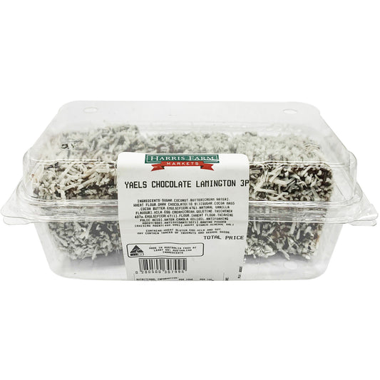 Yaels Kitchen Chocolate Lamingtons x3 | Harris Farm Online