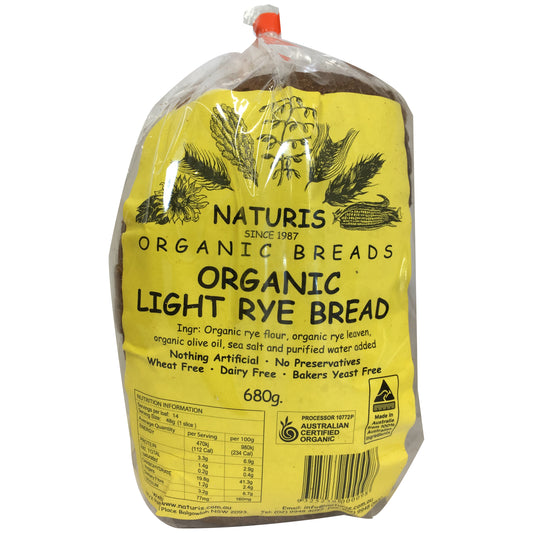 Naturis Organic Breads Light Rye Bread 680g