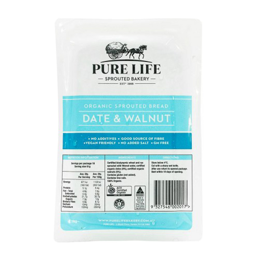 Purelife Sprouted Date and Walnut 1kg