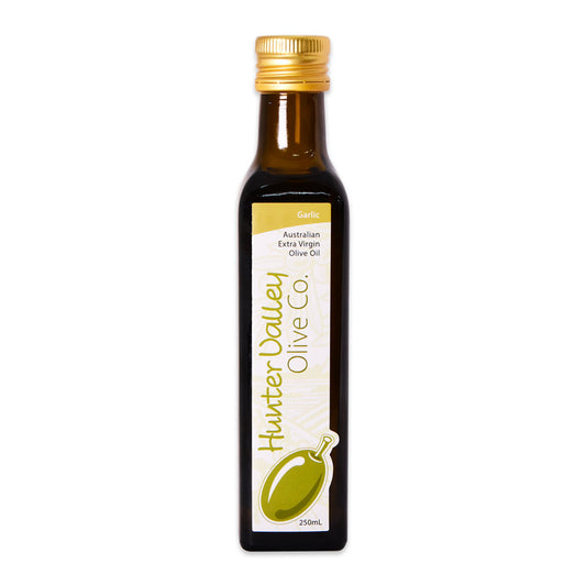 Hunter Valley Olive Co Garlic EVOO 250ml | Harris Farm Online