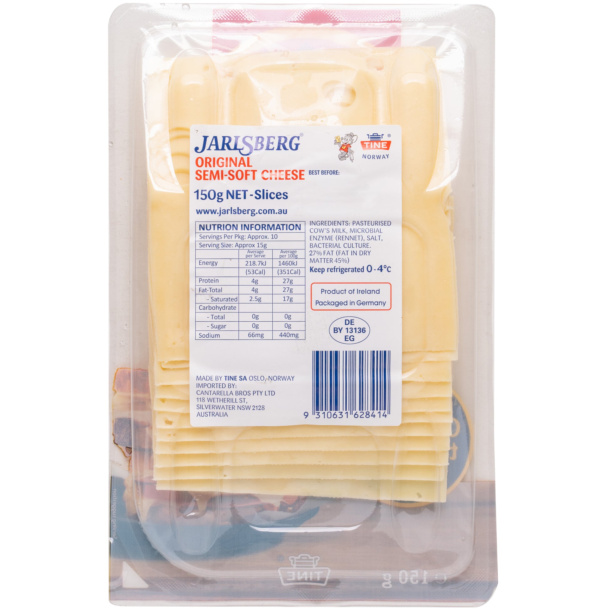 Jarlsberg Cheese Slices | Harris Farm Online