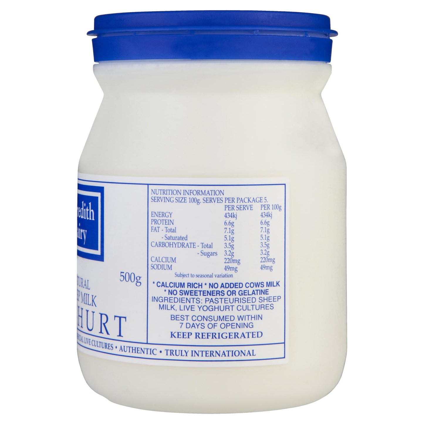 Meredith Dairy Natural Sheep Milk Yoghurt Traditional Greek | Harris Farm Online