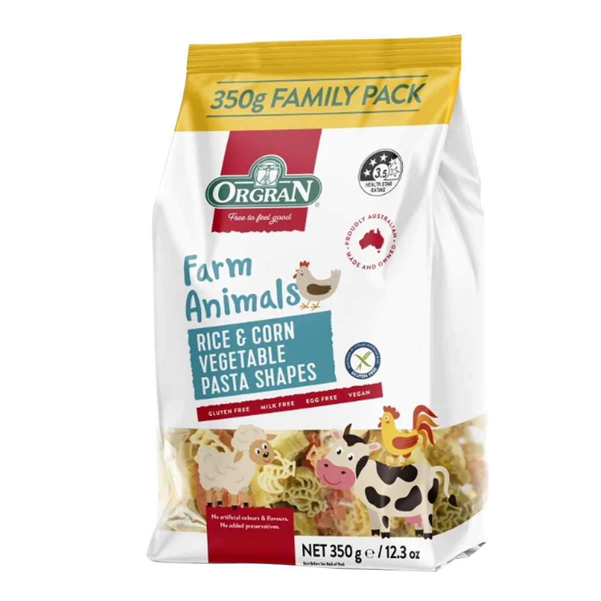 Orgran Gluten Free Pasta Farm Animals 350g