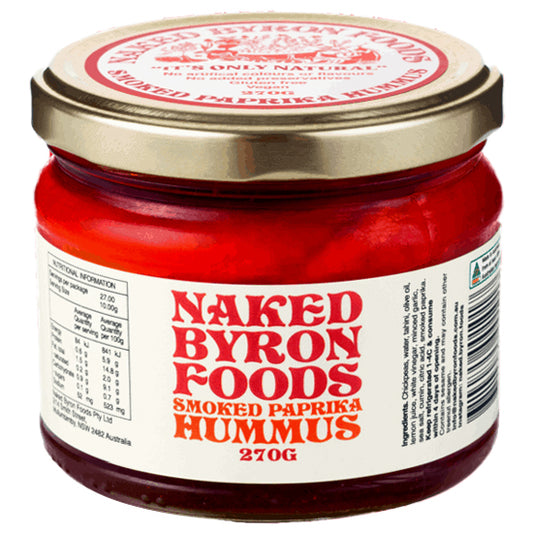 Naked Byron Foods Vegan Smoked Paprika Hummus | Harris Farm Online