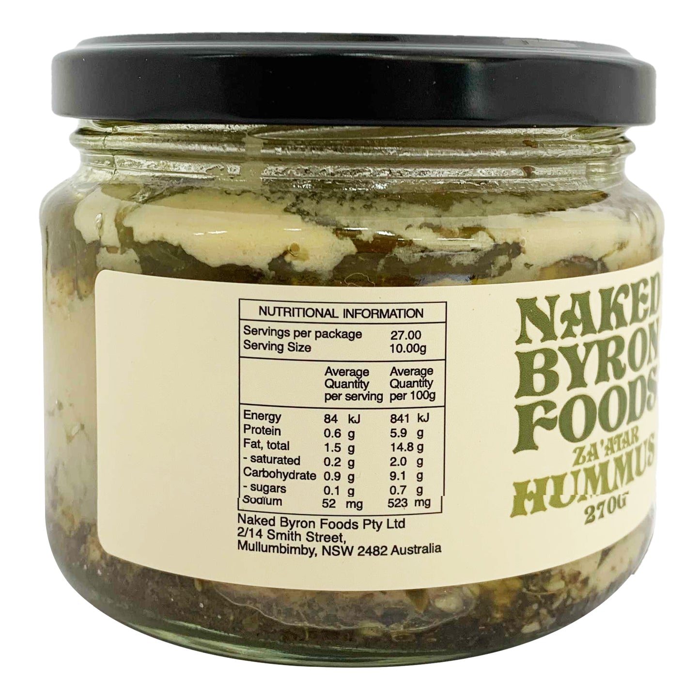 Naked Byron Foods Vegan Za'atar Hummus | Harris Farm Online