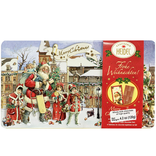 Confiserie Heidel Milk Chocolate Christmas Nostalgia Tin | Harris Farm Online