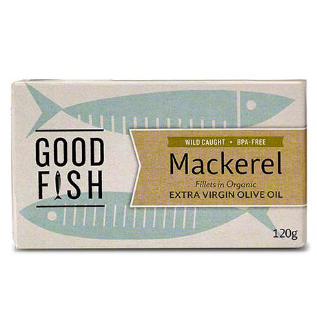 Good Fish Mackerel Fillets in Organic Extra Virgin Olive Oil | Harris Farm Online