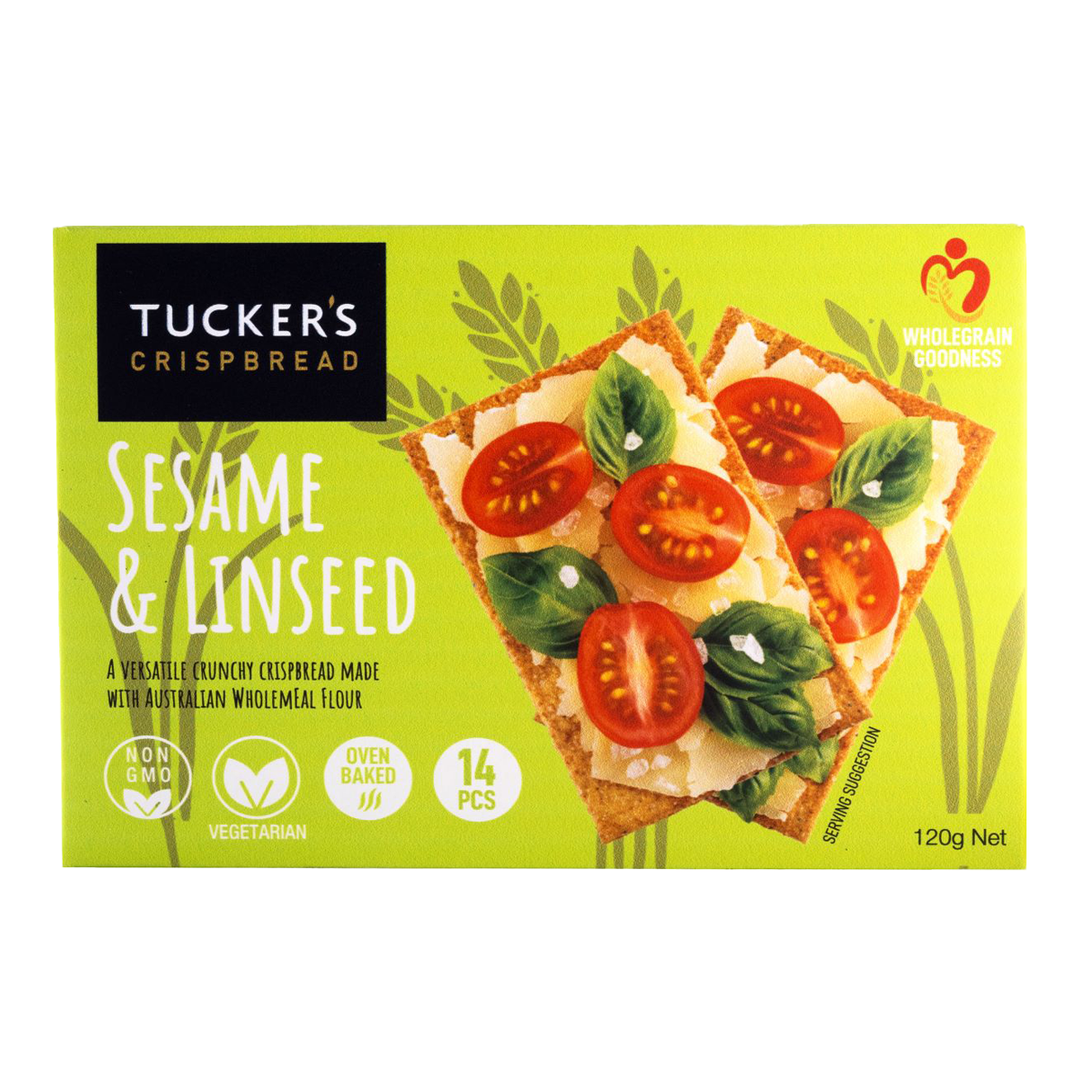 Tucker's Nautral Crispbread Sesame and Linseed 120g