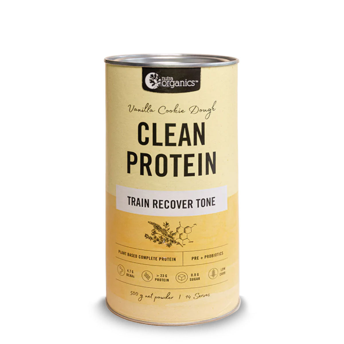 Nutra Organics Clean Protein Vanilla Cookie Dough 500g | Harris farm Online