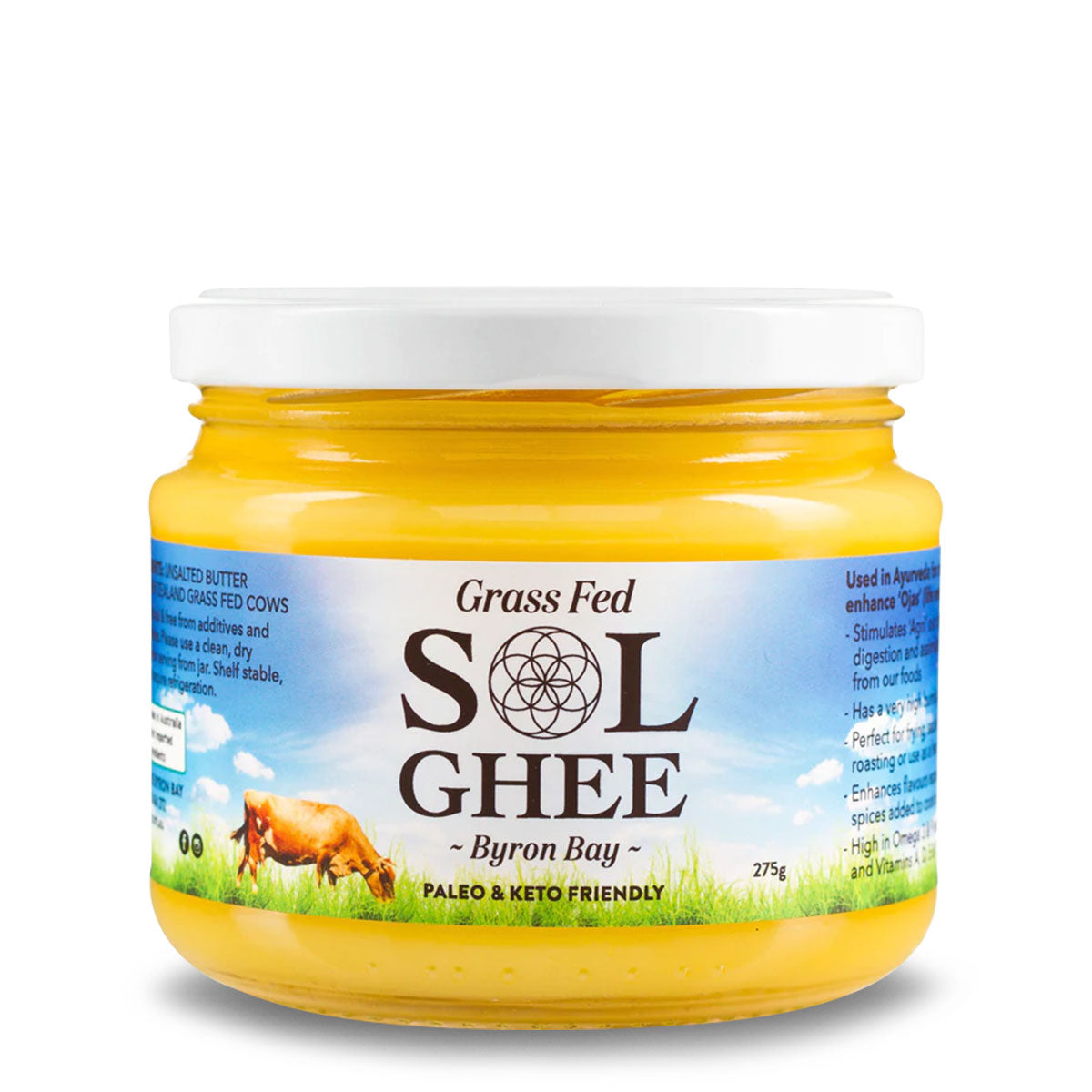 Sol Ghee Grass Fed Ghee 275g | Harris Farm Online