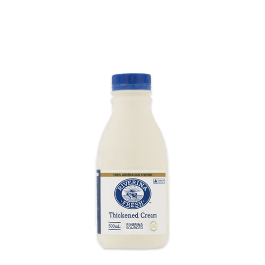 Riverina Fresh Thickened Cream 500ml | Harris Farm Online