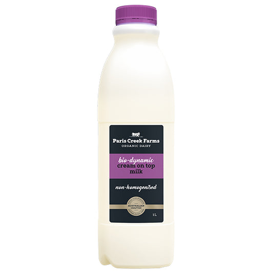 Paris Creek Farms Bio Dynamic Organic Cream On Top Non-Homogenised Milk | Harris Farm Online