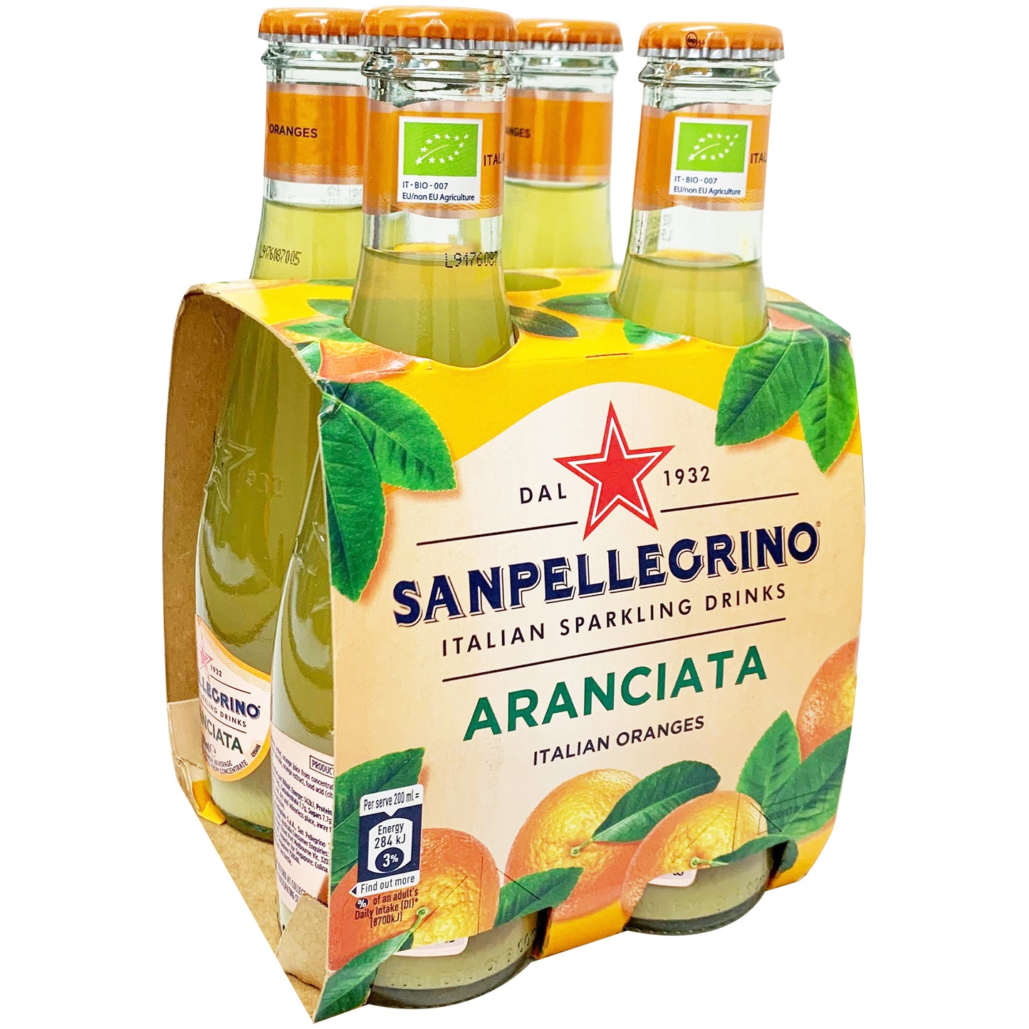 San Pellegrino Aranciata 4 x 200ml