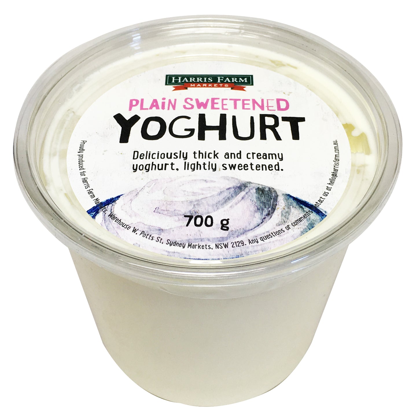 Harris Farm Yoghurt Plain Sweetened | Harris Farm Online