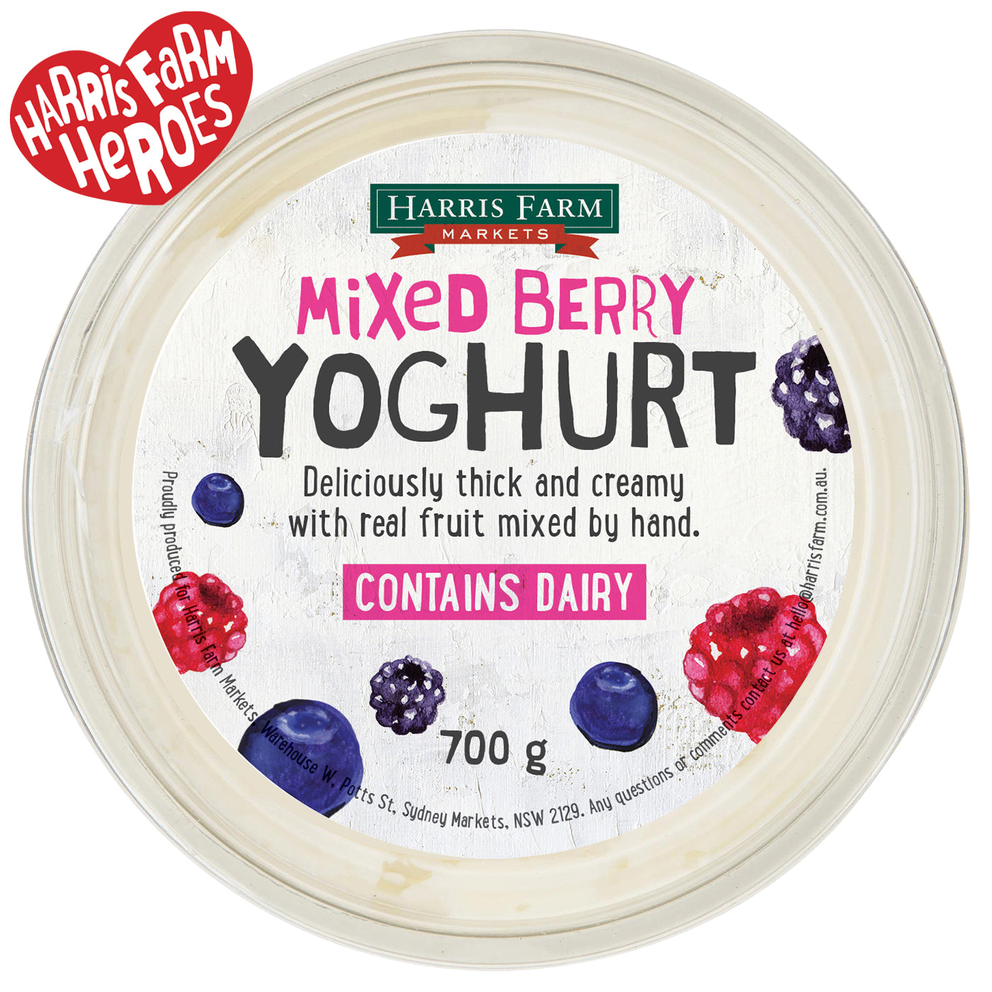 Harris Farm Yoghurt Mixed Berry | Harris Farm Online