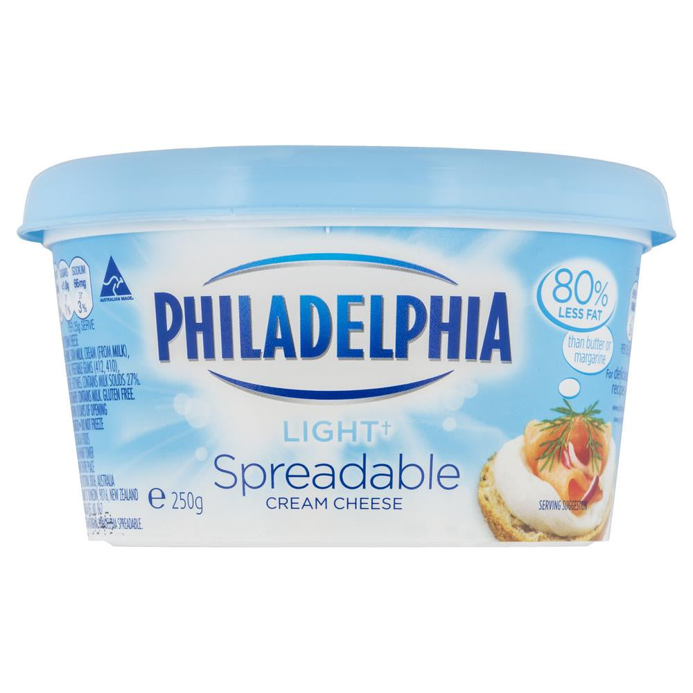 Philadelphia Light Spreadable Cream Cheese 250g , Frdg1-Cheese - HFM, Harris Farm Markets
 - 2