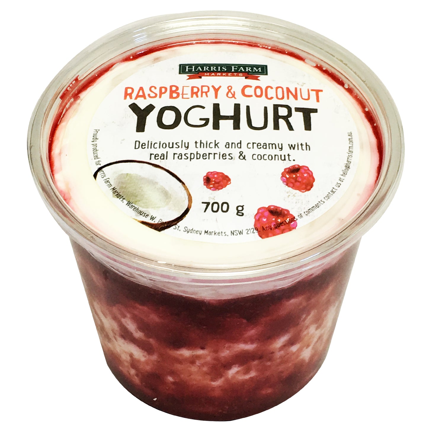 Harris Farm Yoghurt Raspberry and Coconut | Harris Farm Online