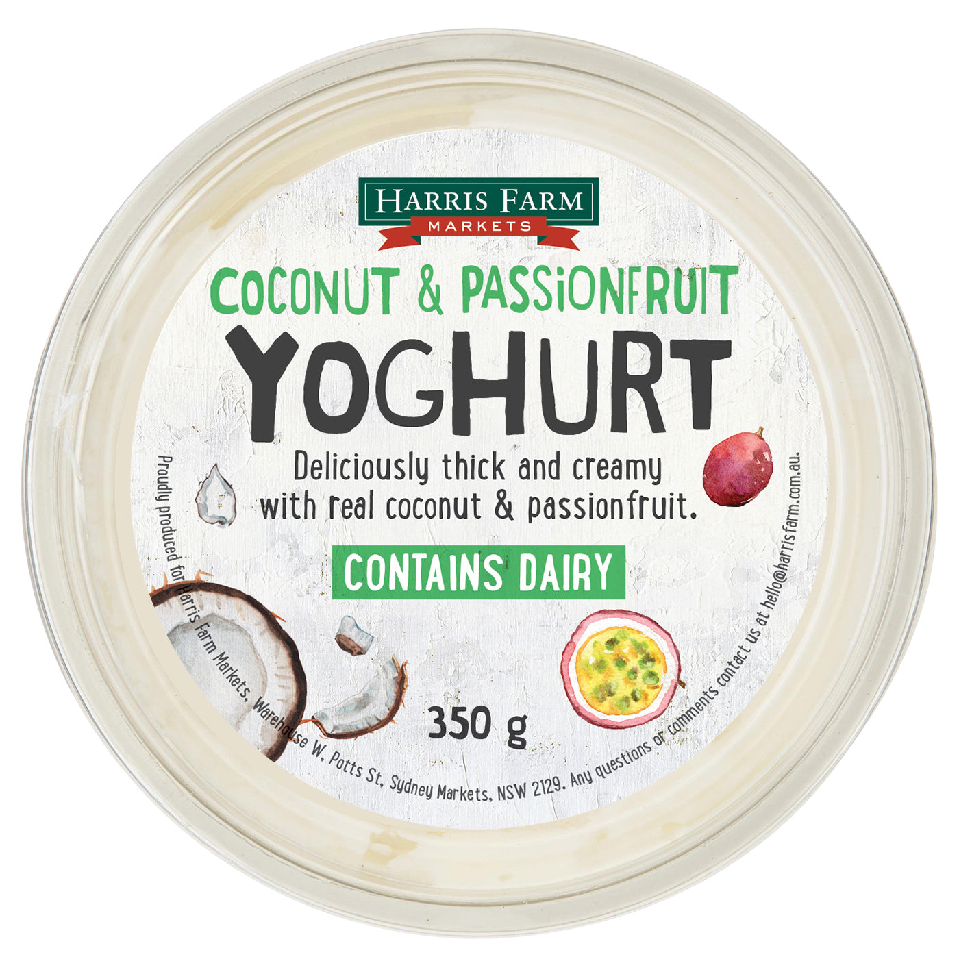 Harris Farm Yoghurt Coconut Passionfruit | Harris Farm Online