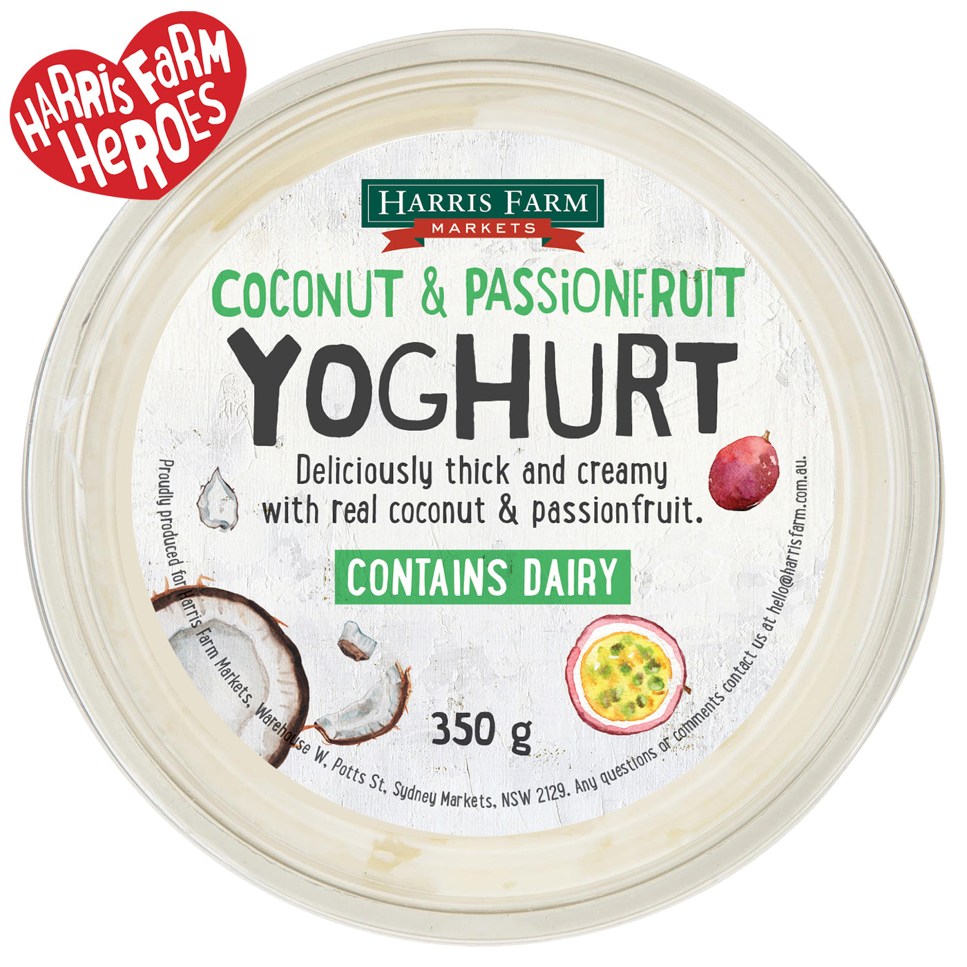 Harris Farm Yoghurt Coconut Passionfruit | Harris Farm Online