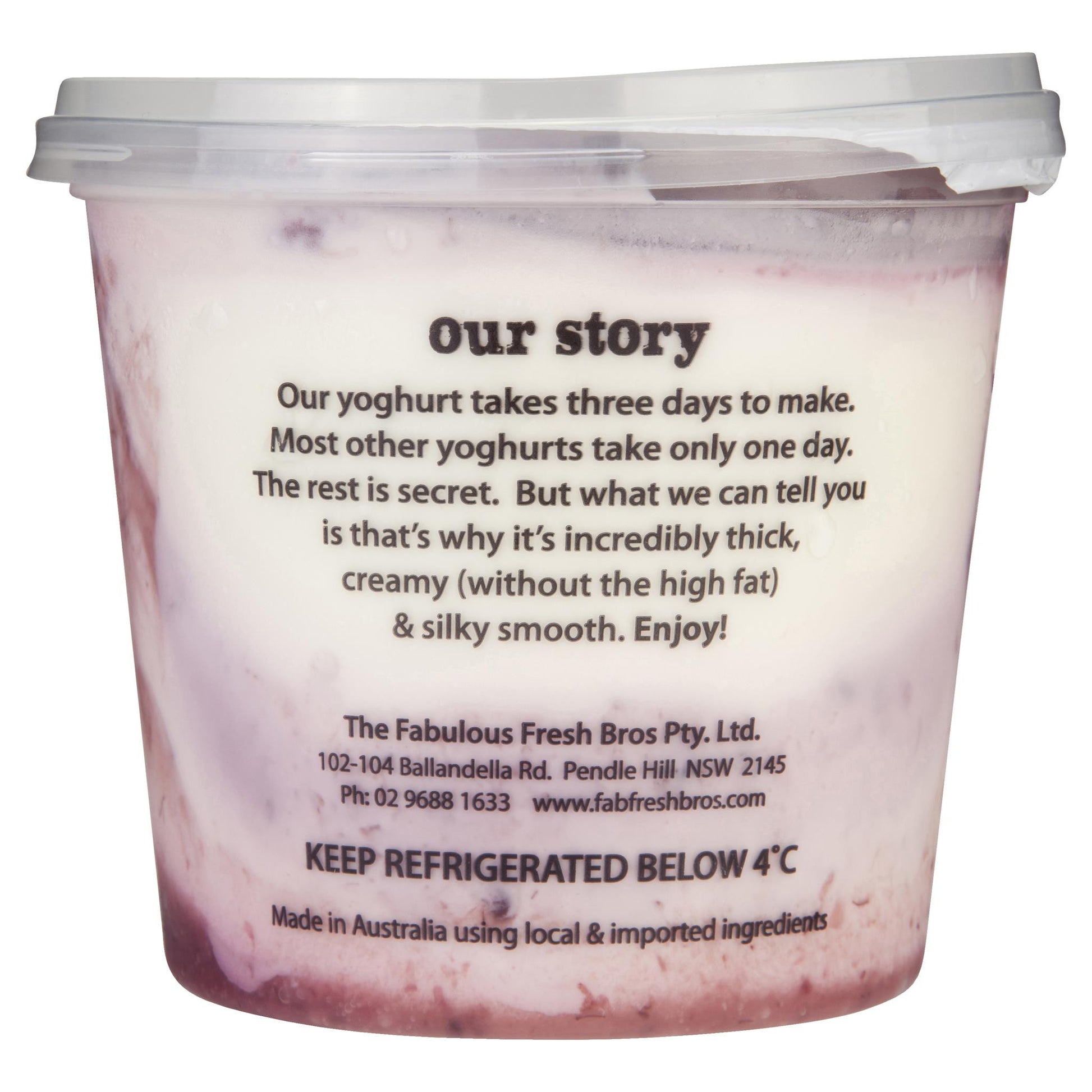 Ruby & Roy's Yoghurt Boysenberry Authentic Divine 700g , Frdg2-Dairy - HFM, Harris Farm Markets
 - 2