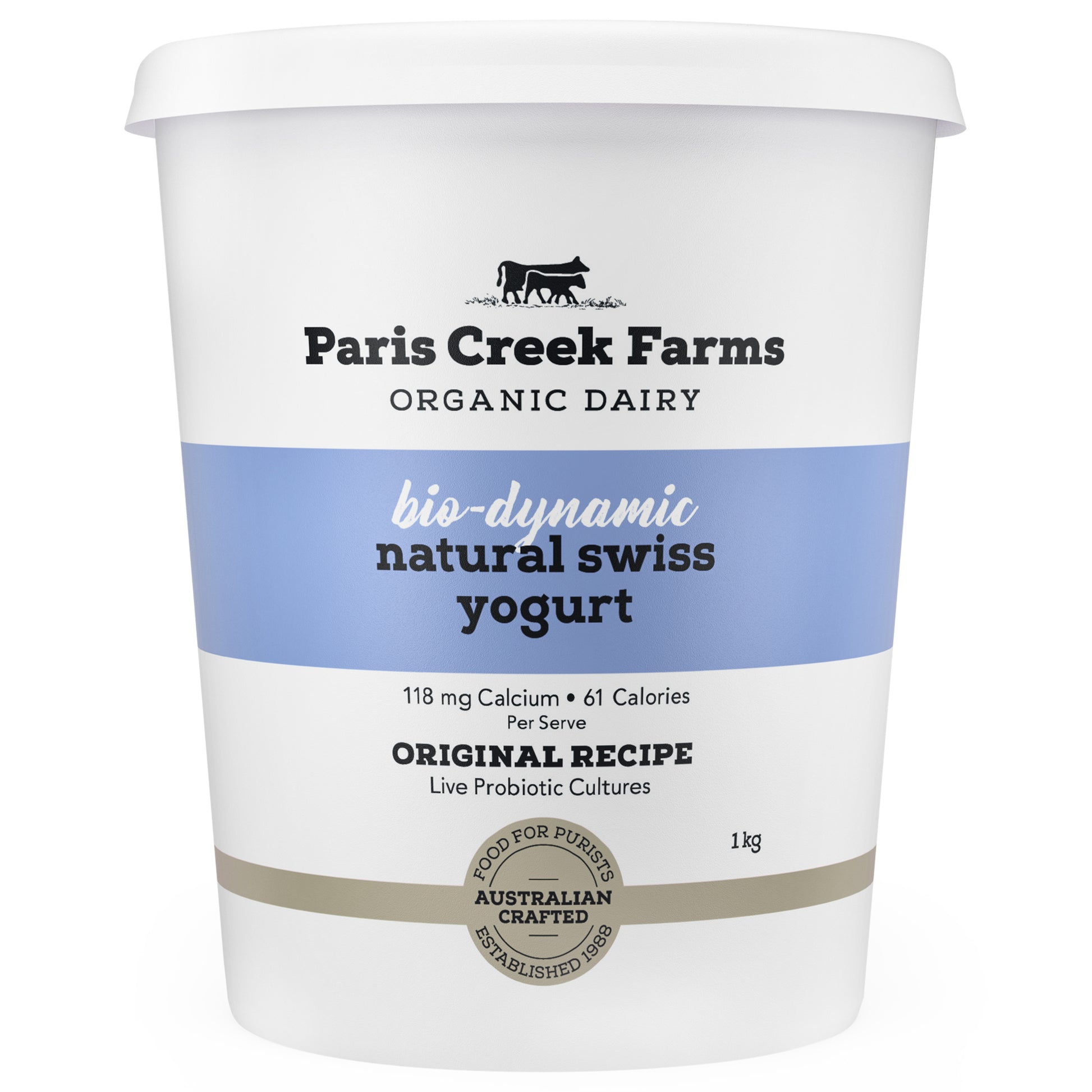 Paris Creek Farms Bio Dynamic Organic Natural Swiss Yoghurt | Harris Farm Online