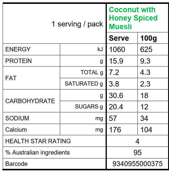 Evia Coconut with Toasted Muesli Greek Yoghurt Pods | Harris Farm Online