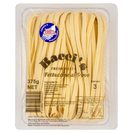 Baccis - Fresh Pasta - Fettuccine Al Vovo | Harris Farm Online