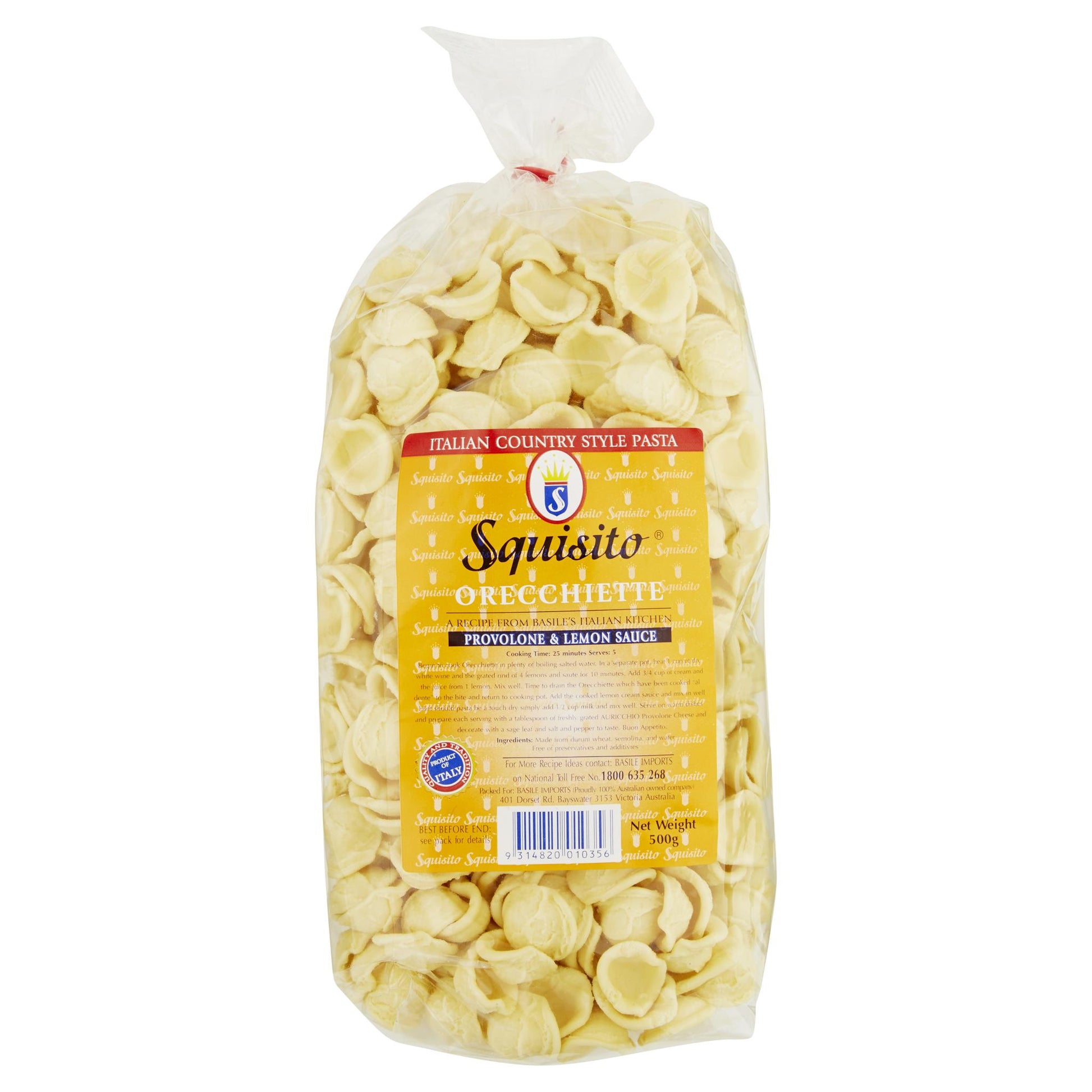 Squisito Orecchiette 500g , Grocery-Pasta - HFM, Harris Farm Markets
 - 1