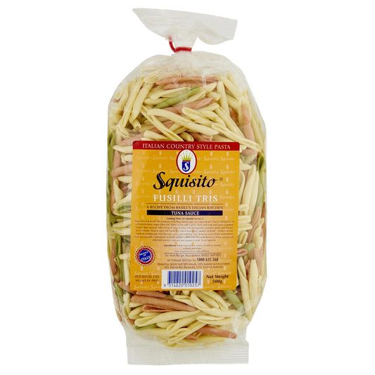 Squisito Fusilli 3 Colour 500g , Grocery-Pasta - HFM, Harris Farm Markets
 - 1