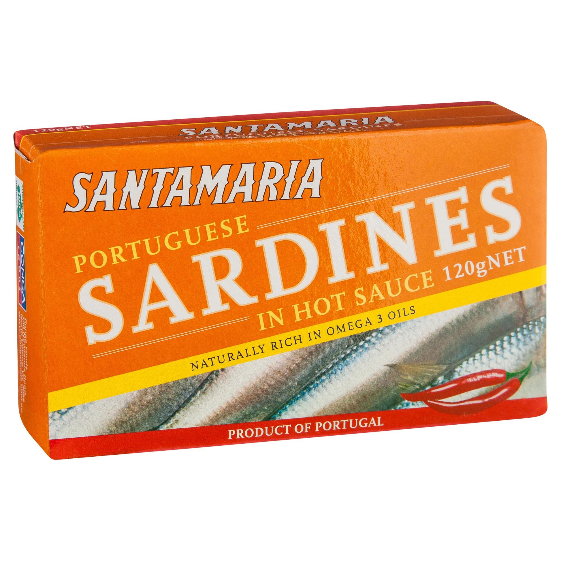 Santamaria Sardines Hot 120g , Grocery-Can or Jar - HFM, Harris Farm Markets
 - 2