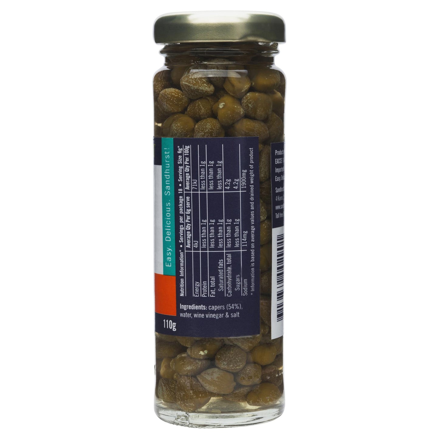 Sandhurst Capers In Vinegar 110g , Grocery-Condiments - HFM, Harris Farm Markets
 - 2