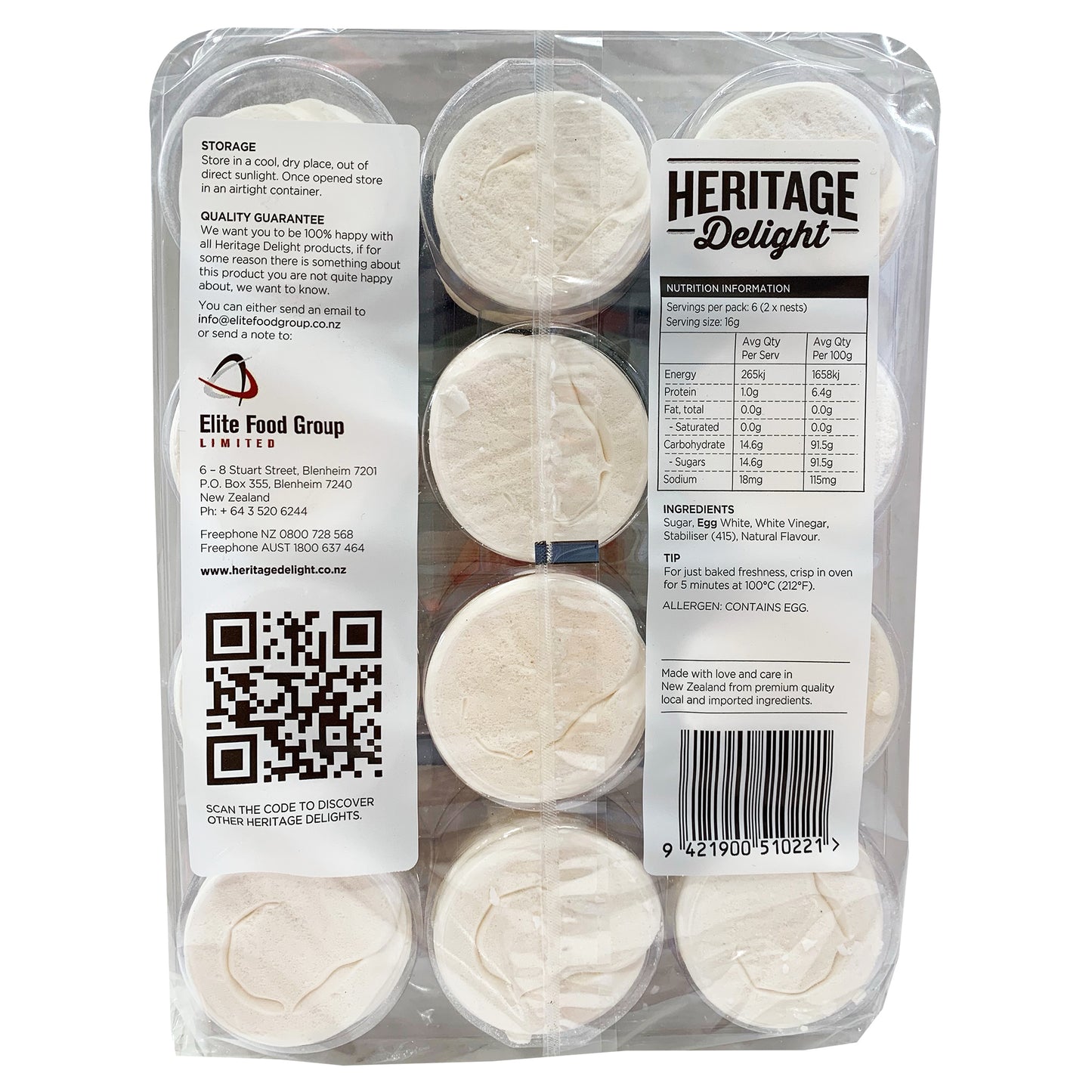 Heritage Delight Meringue Nests x12 95g