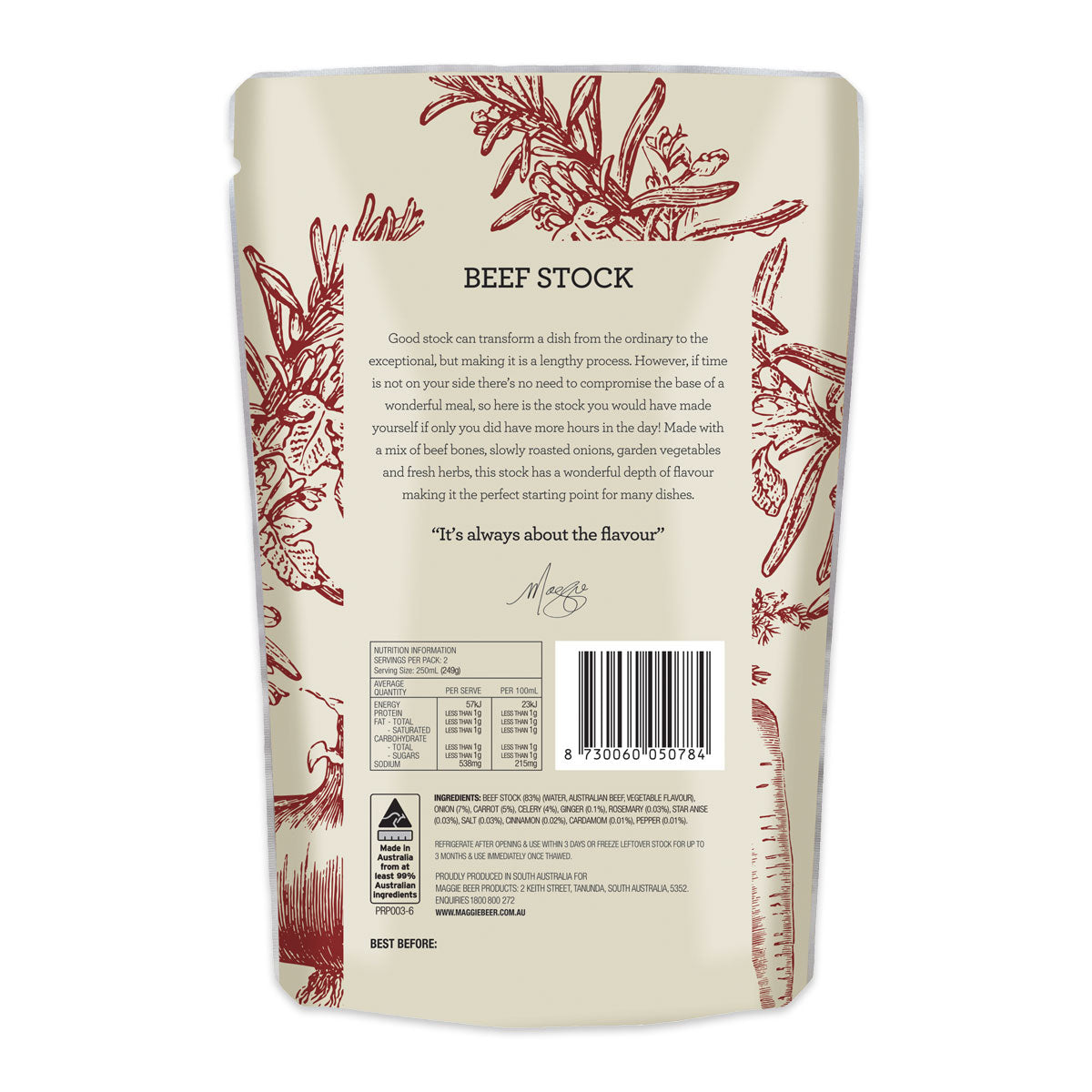 Maggie Beer Beef Stock 500ml | Harris Farm Online