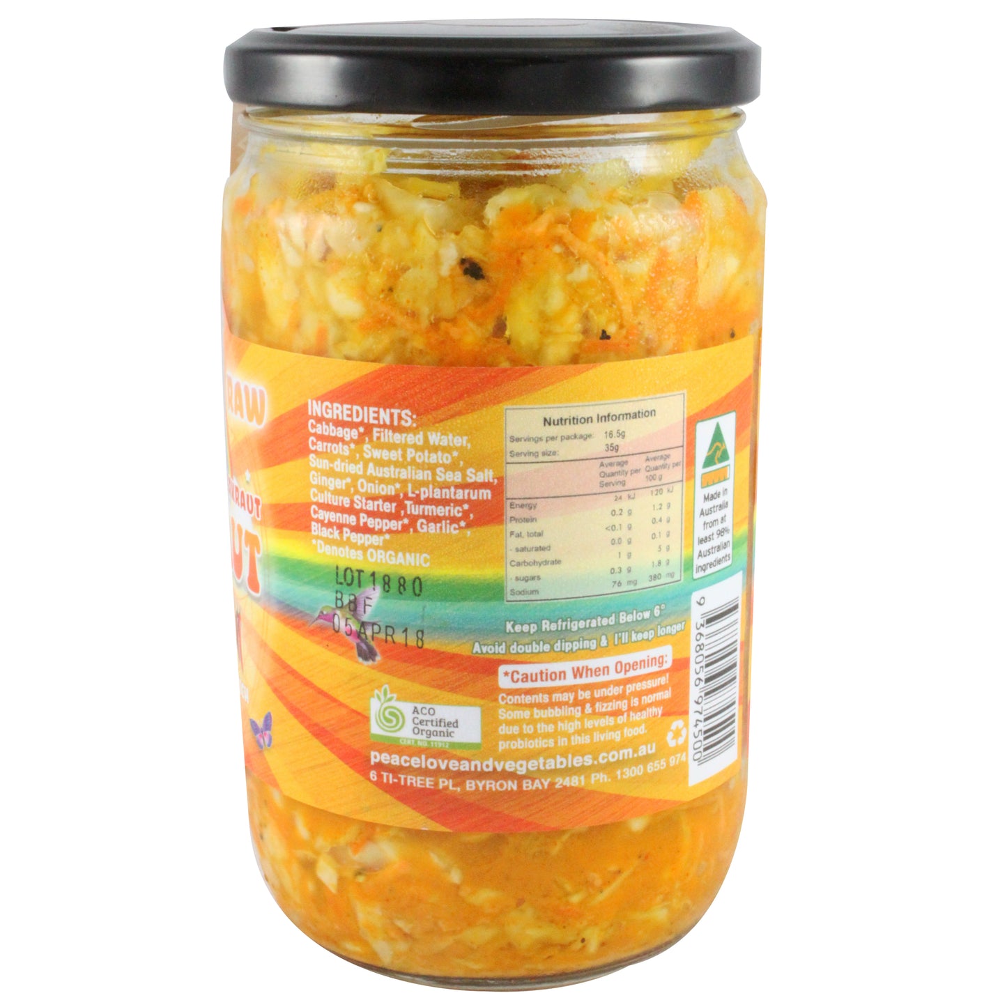 Peace Love and Vegetables Super Kraut KimChi 680g