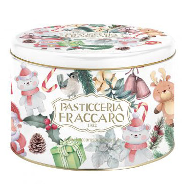 Pasticceria Fraccaro Panettone Classico Christmas Tin | Harris Farm Online