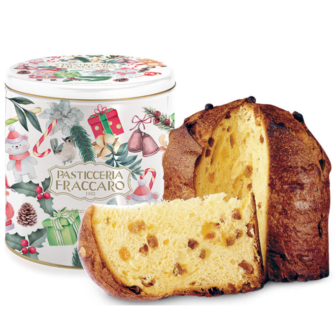 Pasticceria Fraccaro Panettone Classico Christmas Tin | Harris Farm Online