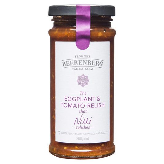 Beerenberg The Eggplant Tomato Relish 260g , Grocery-Oils - HFM, Harris Farm Markets
 - 1