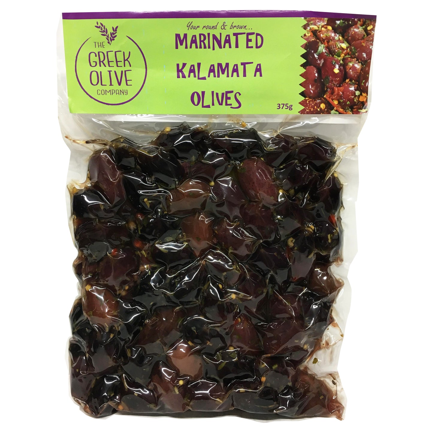 The Greek Olive Marinated Olives Kalamata 375g