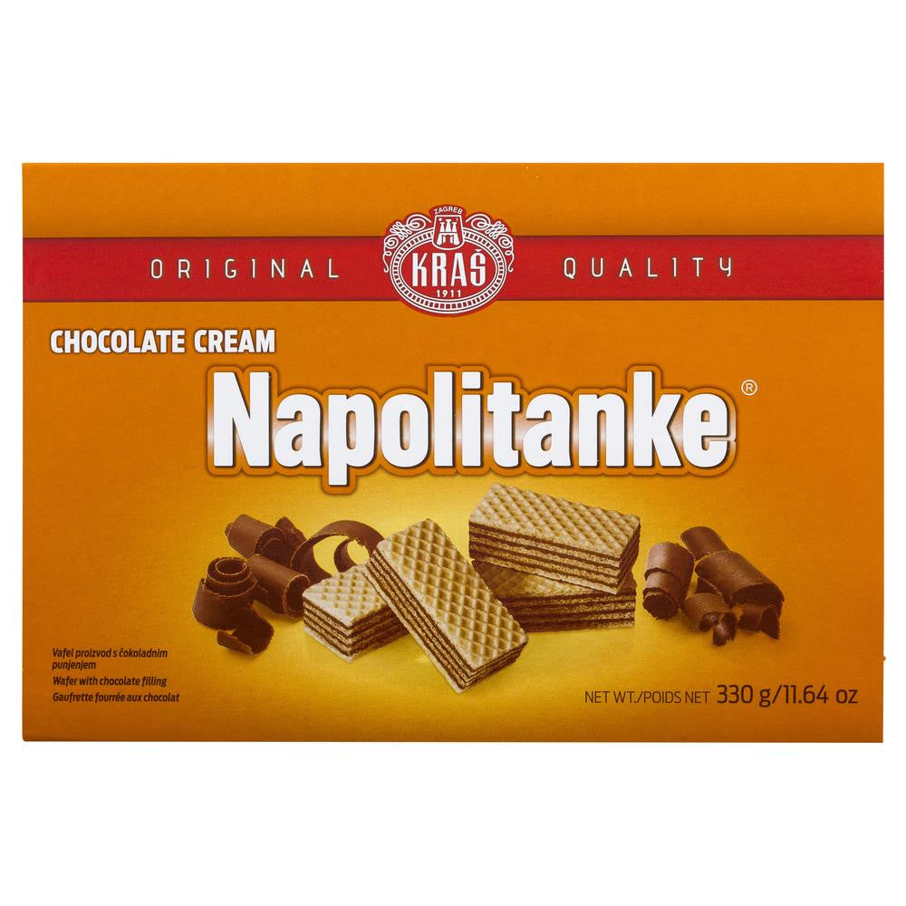 Kras Napolitanke Chocolate Cream Wafer 330g , Grocery-Biscuits - HFM, Harris Farm Markets
 - 1