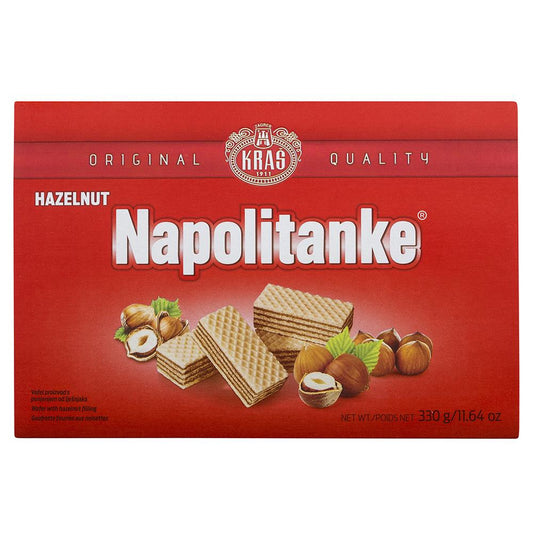 Kras Napolitanke Hazelnut Wafer 330g , Grocery-Biscuits - HFM, Harris Farm Markets
 - 1