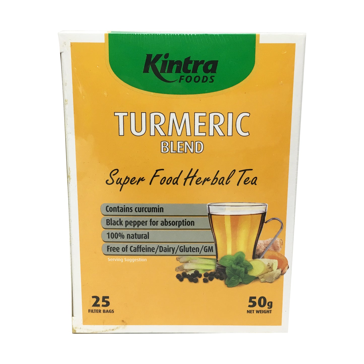 Kintra Foods Turmeric Blend Herbal Teabags x25 50g