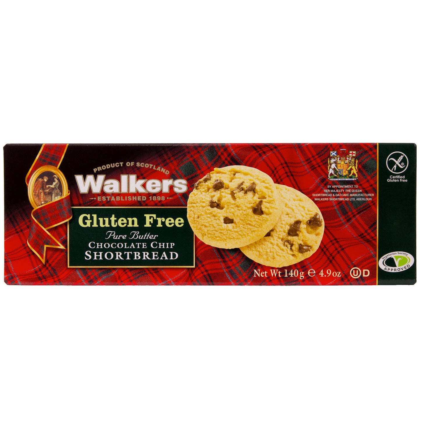 Walkers Gluten Free Chocolate Chip Shortbread | Harris Farm Online