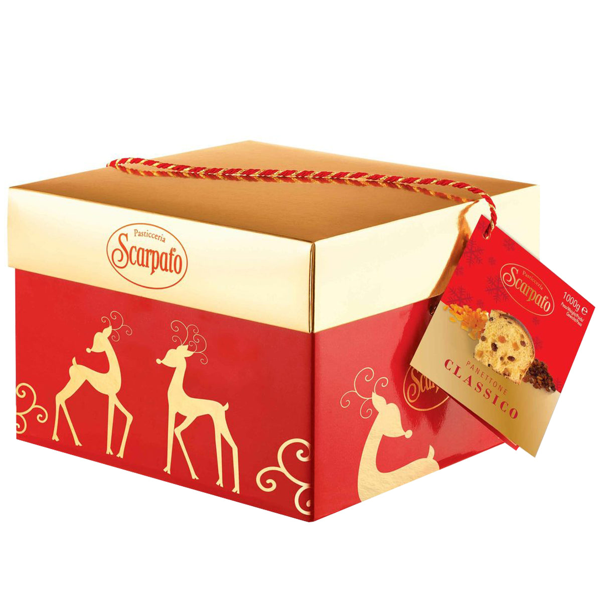 Pasticceria Scarpato Panettone Red and Gold Box | Harris Farm Online