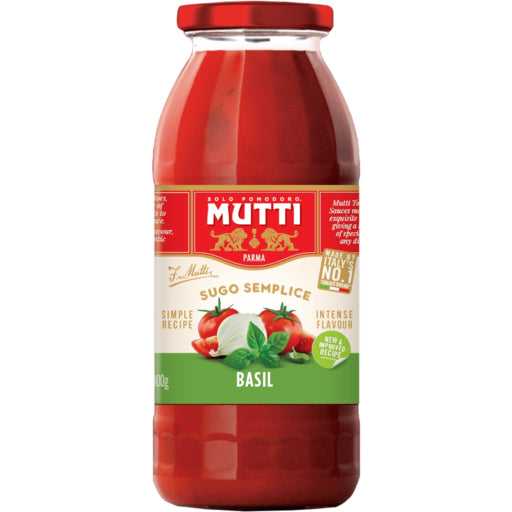 Mutti Simply Sugo Basil | Harris Farm Online