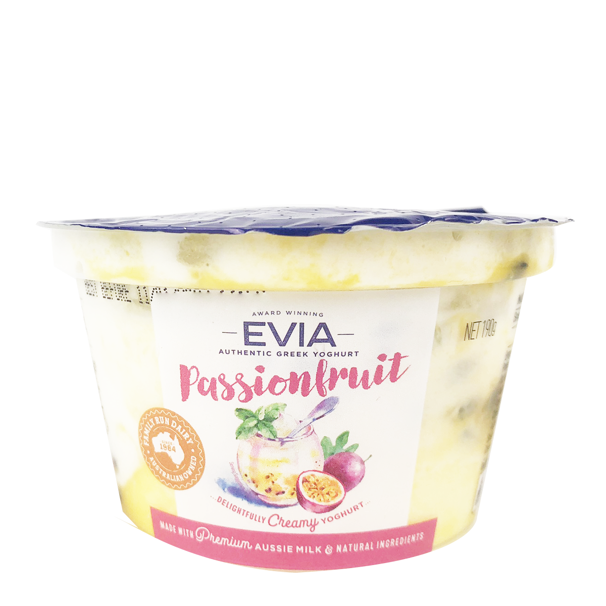 Evia Passionfruit Greek Yoghurt Pods 190g