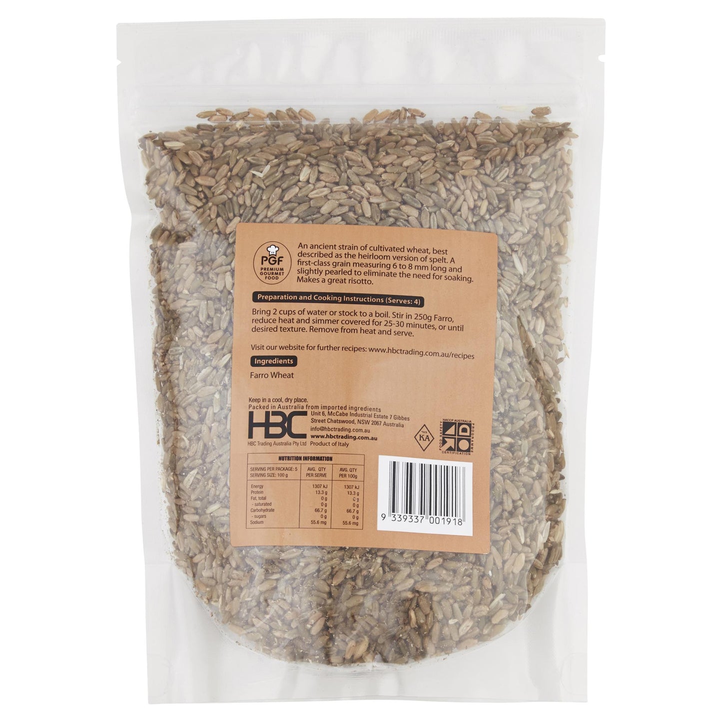 Chef's Choice Roasted Farro | Harris Farm Online