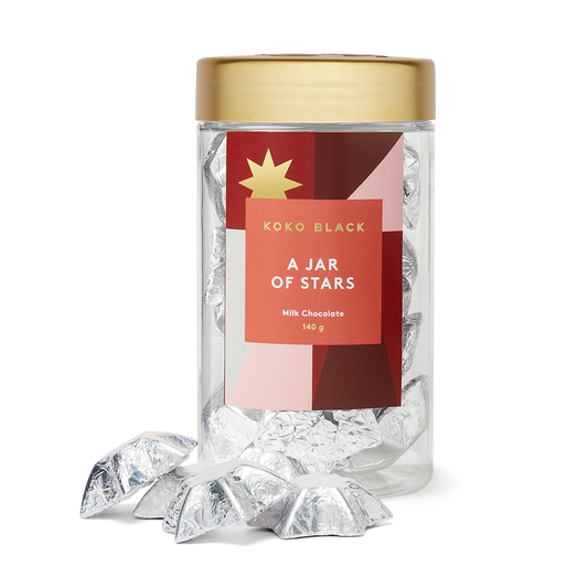 Koko Black A Jar of Stars Milk Chocolate | Harris Farm OnlineKoko Black Milk Chocolate A Jar of Stars