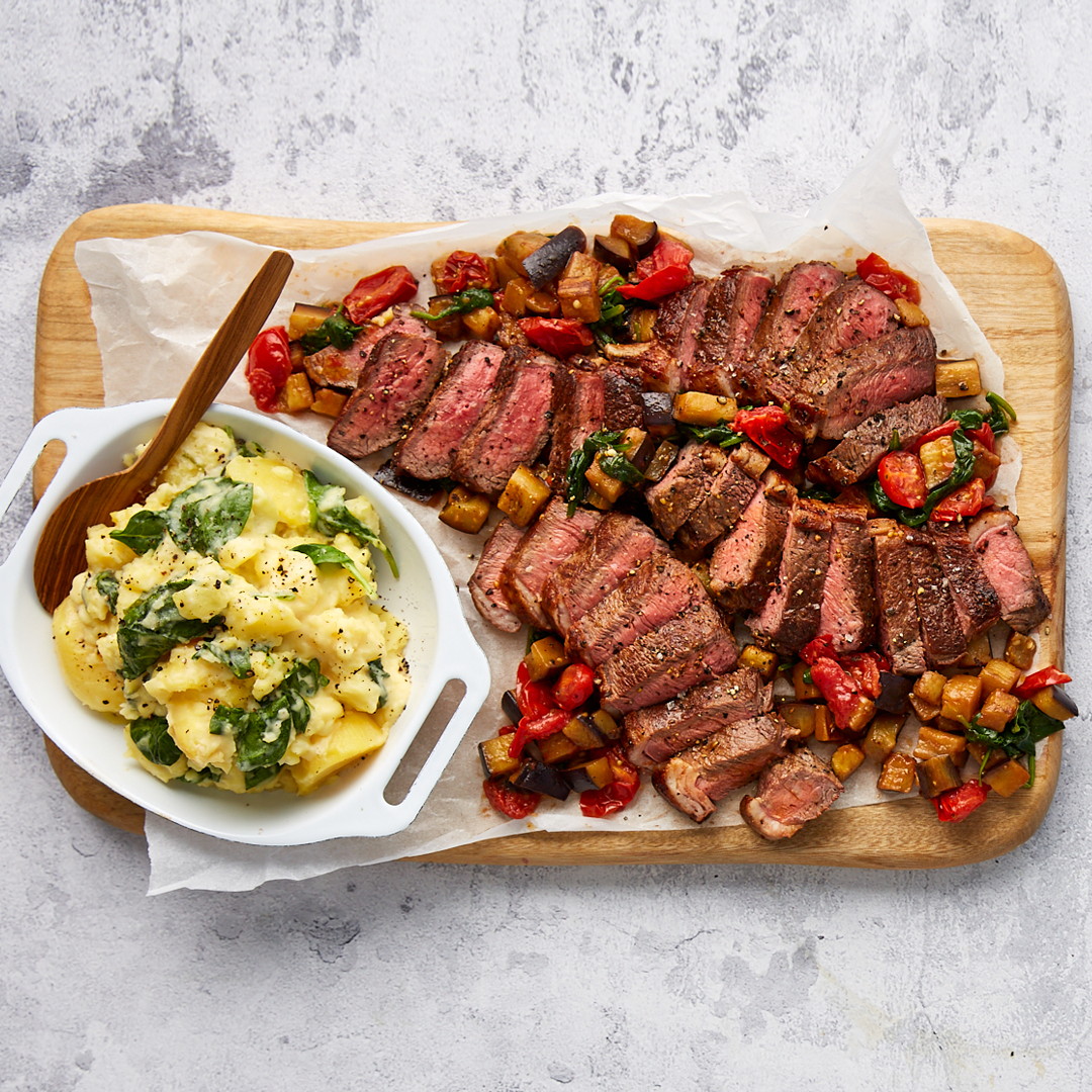 Beef Rump - Caponata and Crushed Potatoes