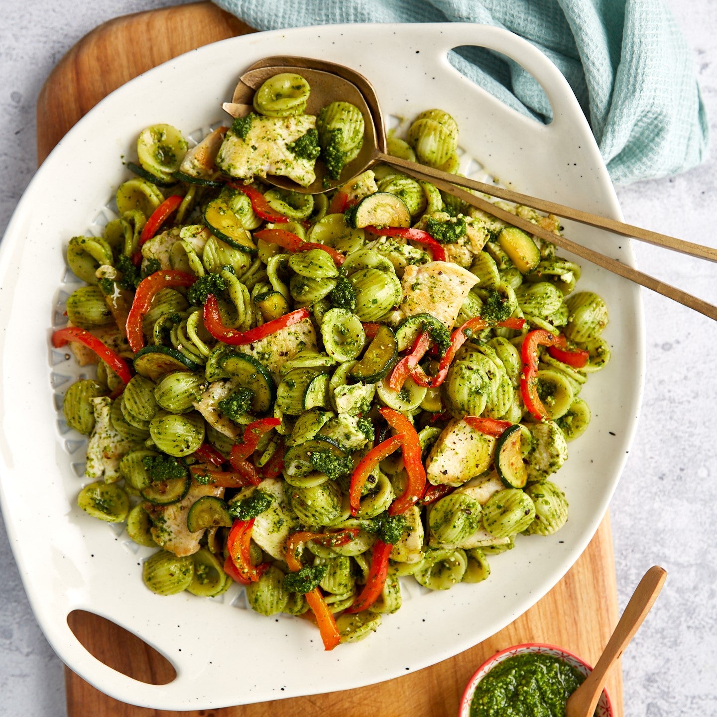 Chicken Pasta - with Pesto & Zucchini