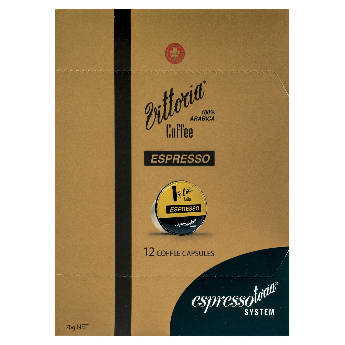 Vittoria Coffee Capsules Espresso Espressotoria System x12 78g